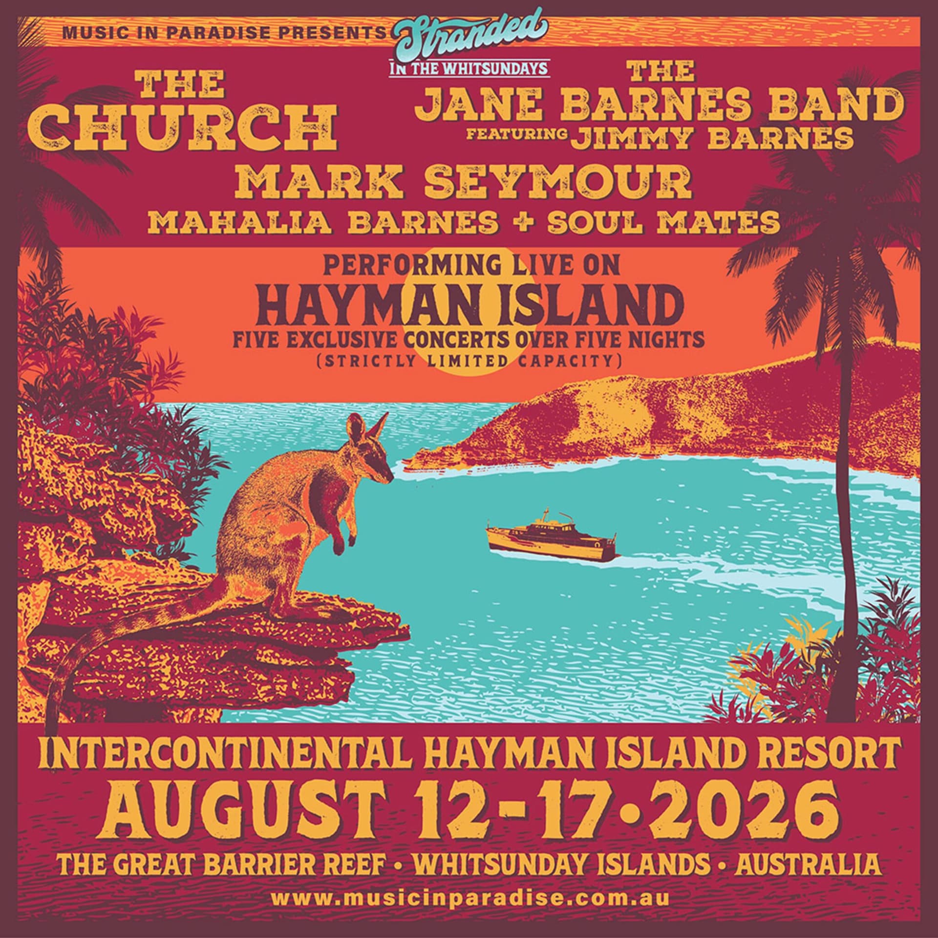Stranded Whitsundays 2026 event poster